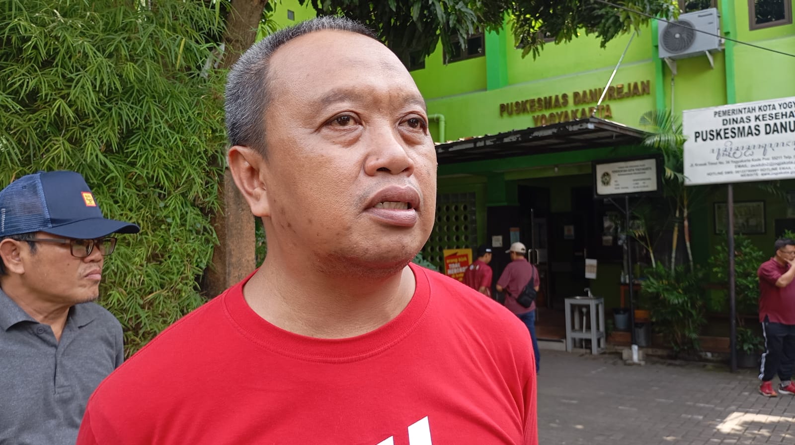 Ketua Komite Ekonomi Kreatif Kota Jogja M. Arief Budiman saat ditemui di Puskesmas Danurejan II, Minggu (24/11/2025).&nbsp;