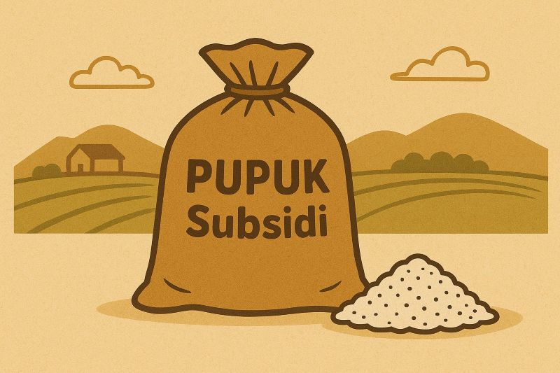 Ilustrasi Pupuk subsidi.