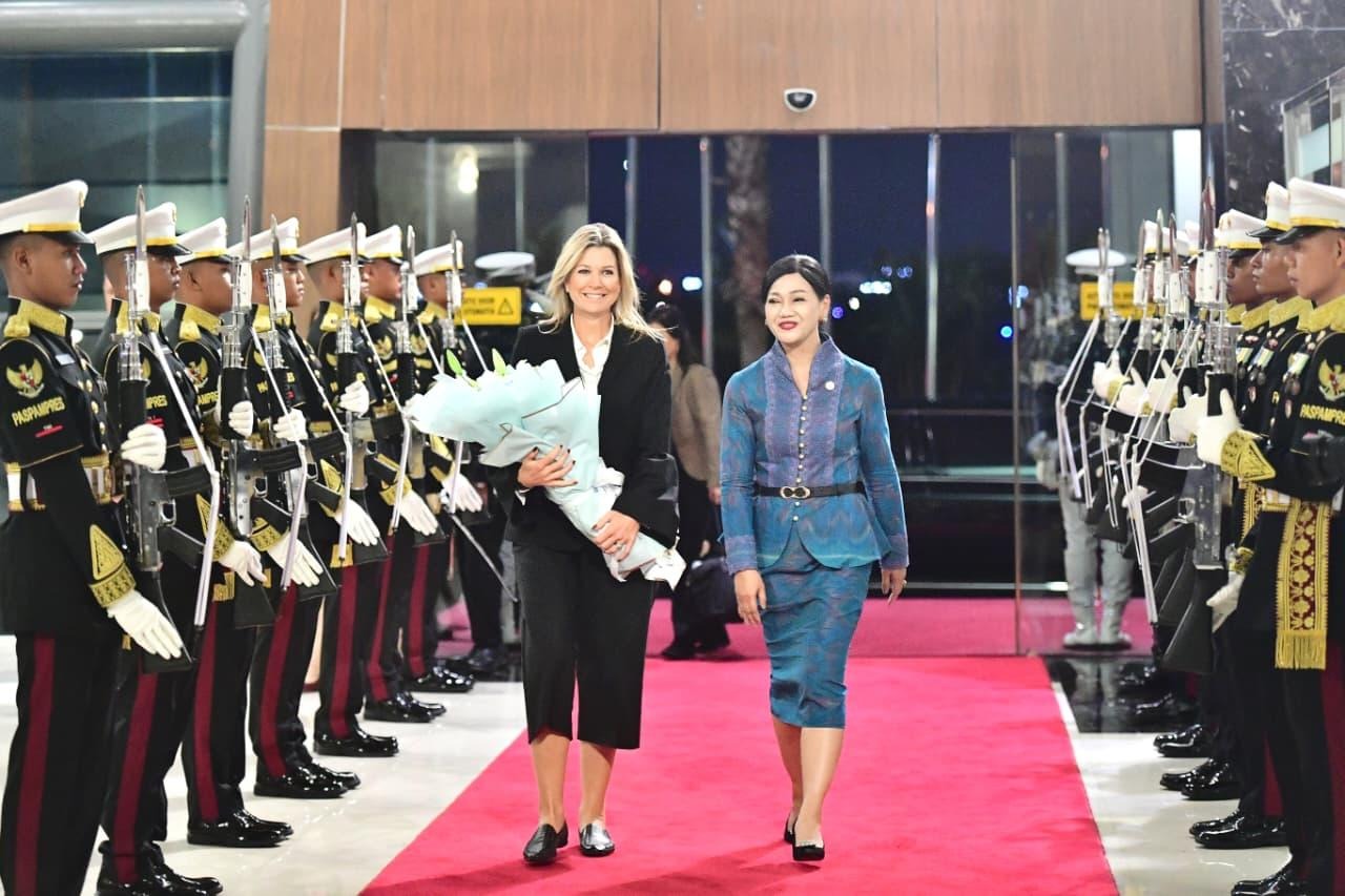 Ratu M&aacute;xima dari Belanda tiba di Indonesia (24/11)