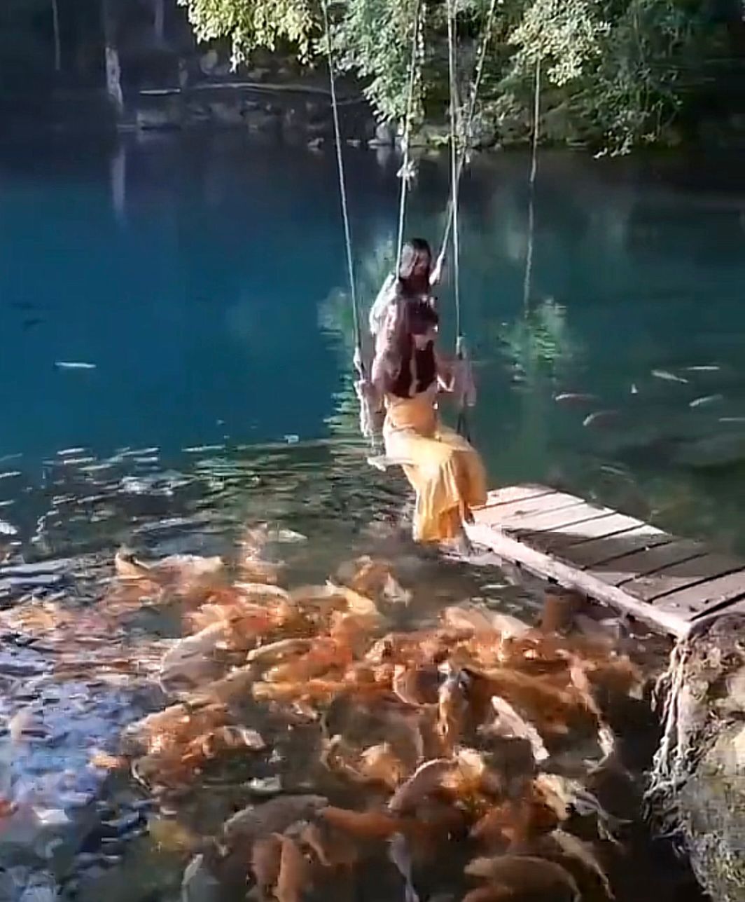 Ilustrasi Pesona Wisata Alam yang ada di Desa Kaduela (foto: tiktok, Happy Trafeling)
