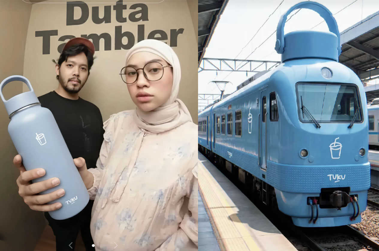 Pemilik tumbler TUKU hilang di kereta, Anita Dewi dan suaminya Alvin.