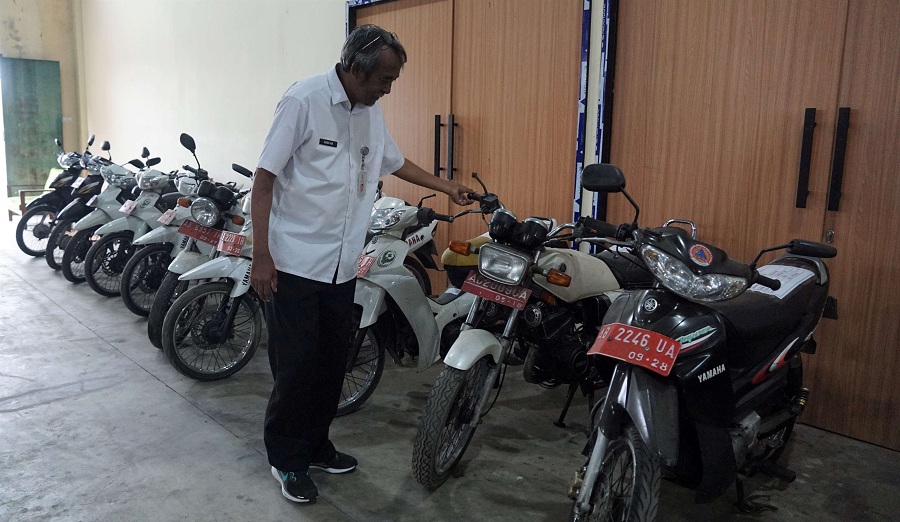 LELANG :&nbsp;Kondisi sejumlah kendaraan dinas yang dilelang oleh Pemkot Jogja.