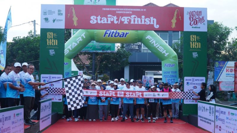Fun Run yang diadakan di kompleks Pemkab Bantul Jumat (28/11)