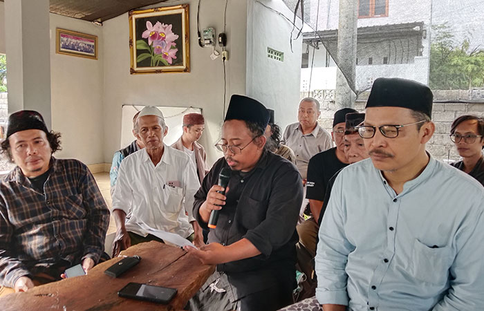 IRONI BESAR: Jumpa pers para Jelata-Jelata Nahdliyin Jogjakarta merespons perpecahan di tubuh PBNU,&nbsp;Jumat&nbsp;(28/11).
