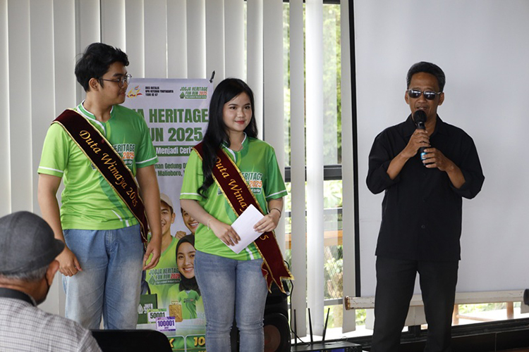 Sesi konferensi pers dari UPN soal pelaksanaan Jogja Heritage Fun Run 2025.