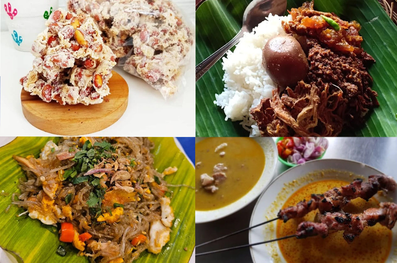Aneka kuliner khas Bantul, Yogyakarta.