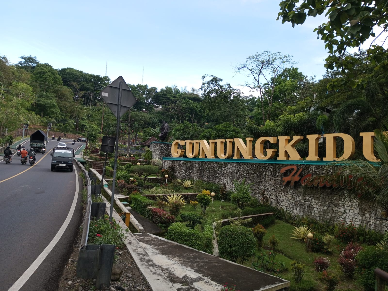 PENANDA: Batas wilayah untuk menandai masuknya wilayah Gunungkidul.