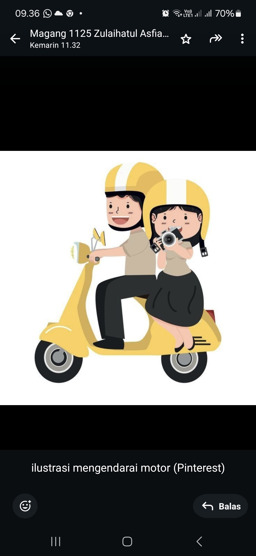 Ilustrasi rental motor untuk liburan di Jogja.