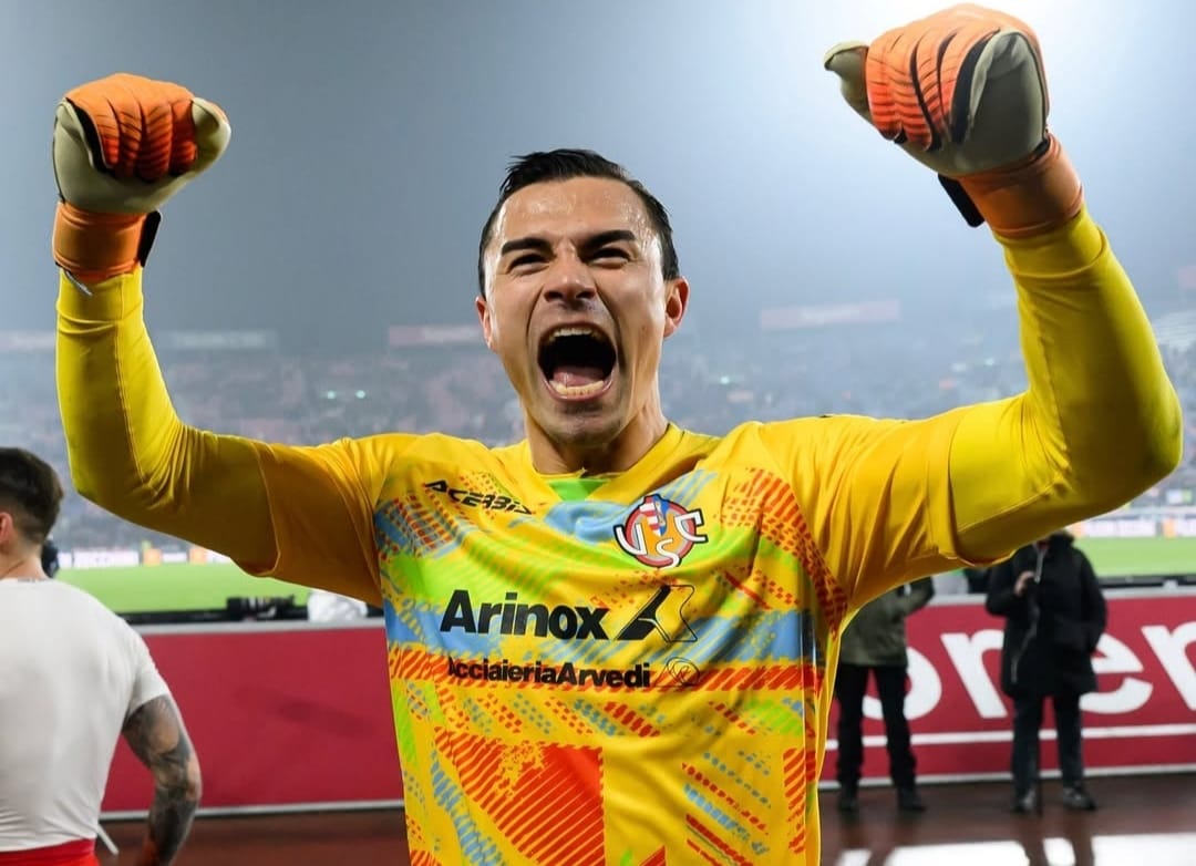 Emil Audero rayakan kemenangan Cremonese atas Bologna di Serie A