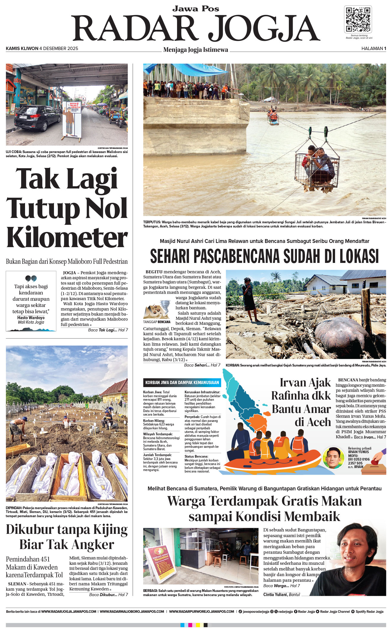 Jawa Pos - Radar Jogja, edisi Kamis 4 Desember 2025