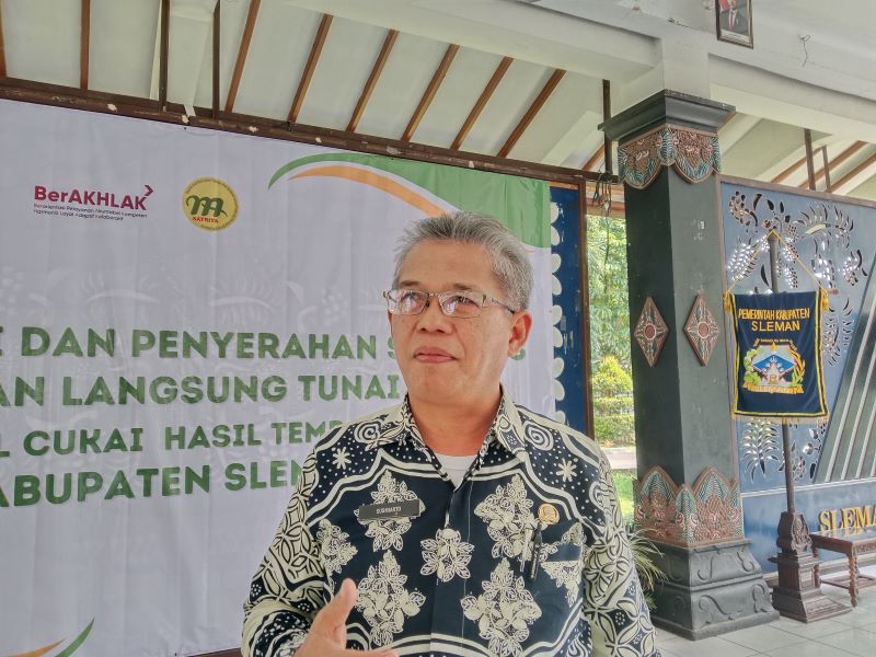 Sekretaris Daerah Kabupaten Sleman Susmiarto   