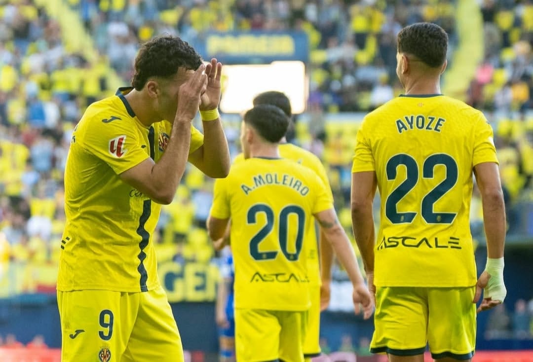 Selebrasi pemain Villarreal dalam kemenangan atas Getafe di La Liga