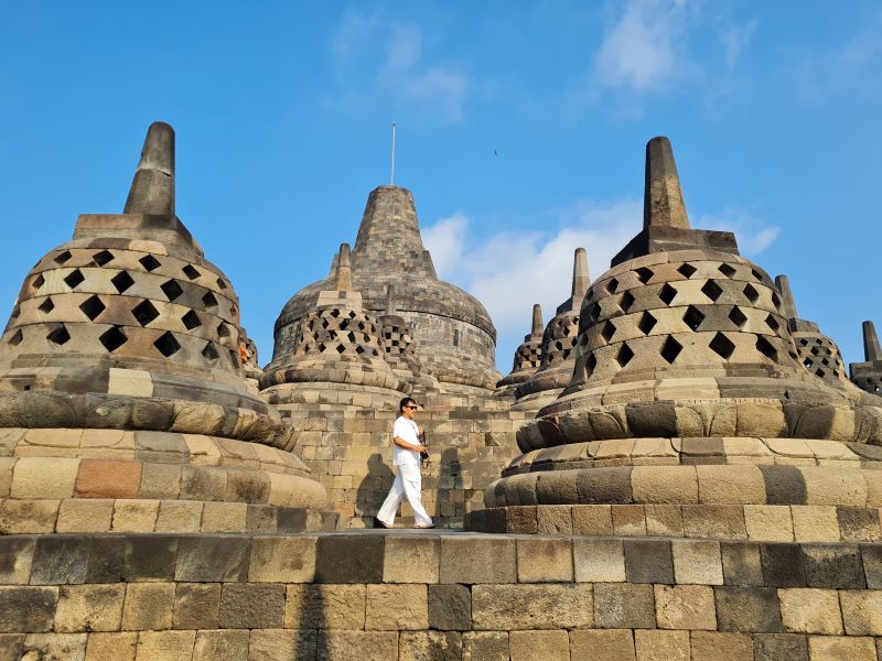 WACANA: Setelah lebih dari satu tahun, pemerintah kembali berencana memasang chattra di atas stupa induk Candi Borobudur.