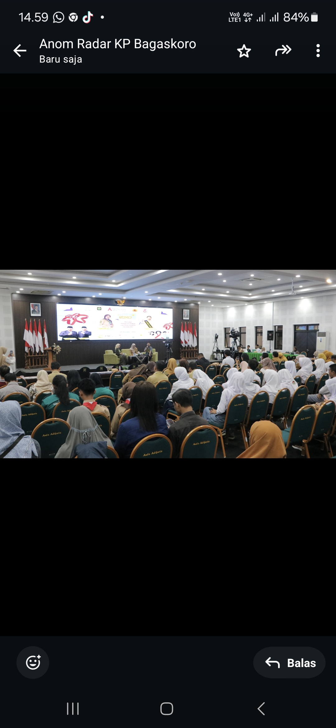 BINCANG: Anak muda berdialog terkait kasus HIV AIDS.