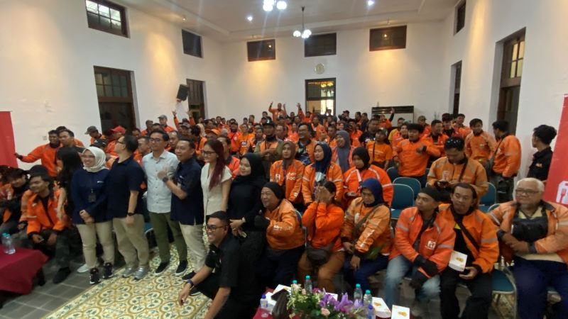 PEDULI SESAMA: Kolaborasi perlindungan mitra driver ShopeeFood bersama dengan Rumah Sakit Bethesda di RS Bethesda Selasa (16/12).