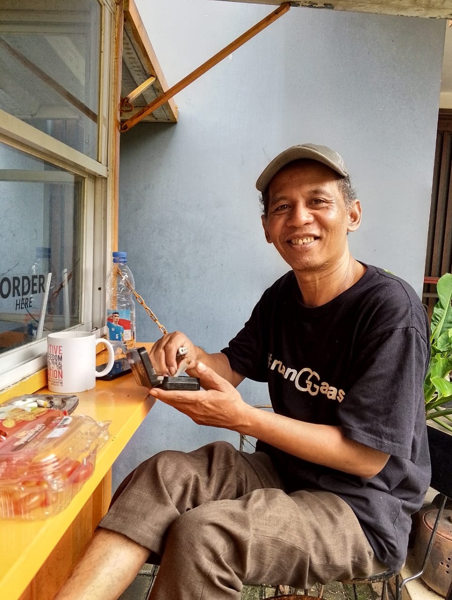 Pengamat visual asal Bantul, Yaksa Agus. &nbsp;