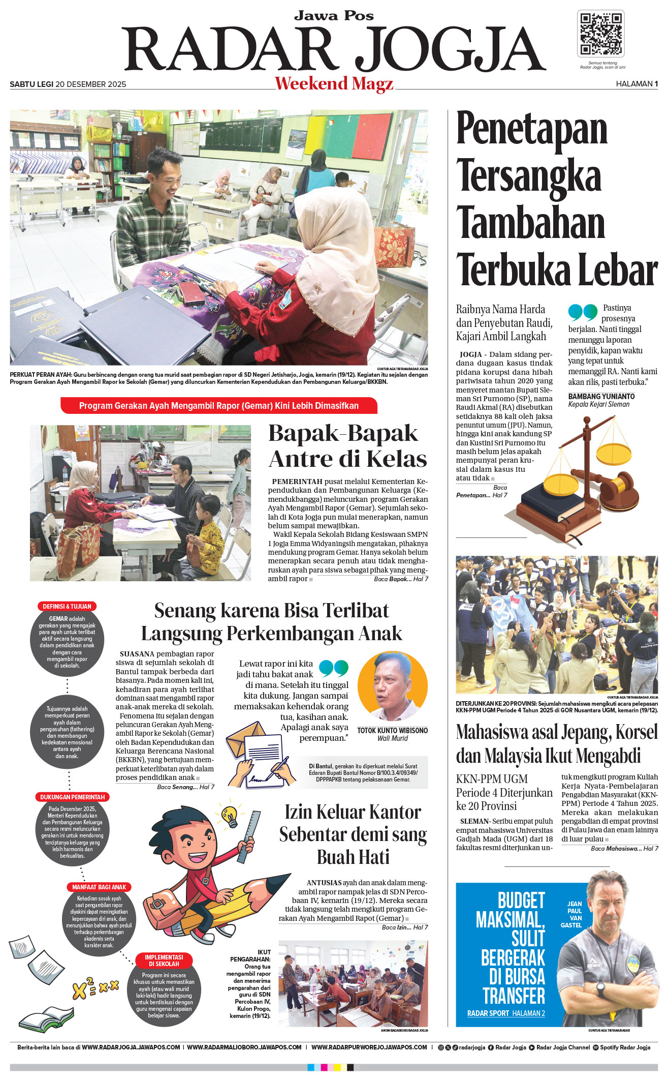 radar jogja edisi sabtu, 20 desember 2025