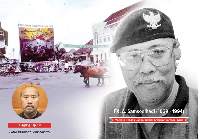 MENGENANG: Sosok FX A Samsoelhadi, Maestro Baliho Lukis Manual Era 70-90 an.