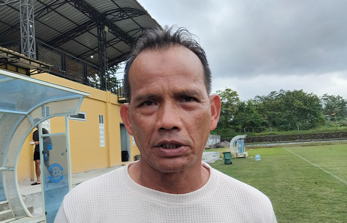 Pelatih PSS Sleman Ansyari Lubis.