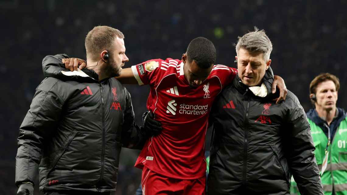 Alexander Isak harus dibantu untuk keluar lapangan setelah mendapatkan cedera saat mencetak gol
