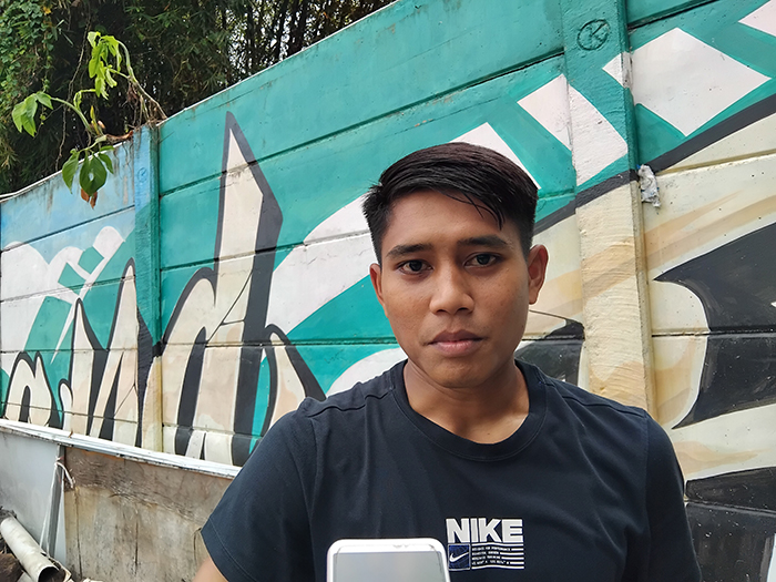 Pemain muda PSS Sleman Junior Haqi.