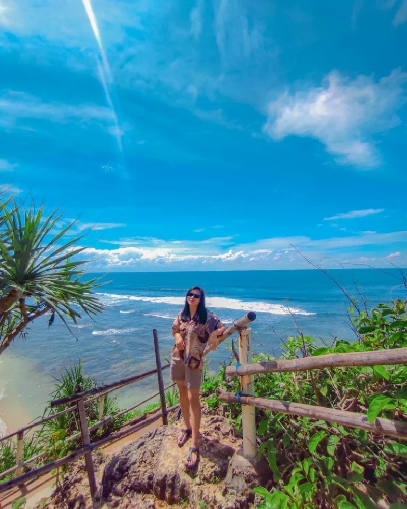 Spot foto di Pantai Indrayanti.