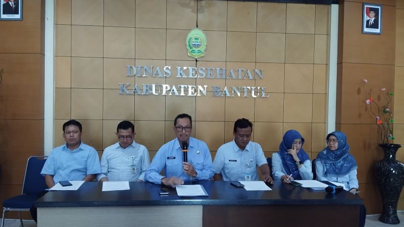 Jumpa pers Dinas Kesehatan Bantul dalam kesiapsiagaan libur Nataru Selasa (23/12)