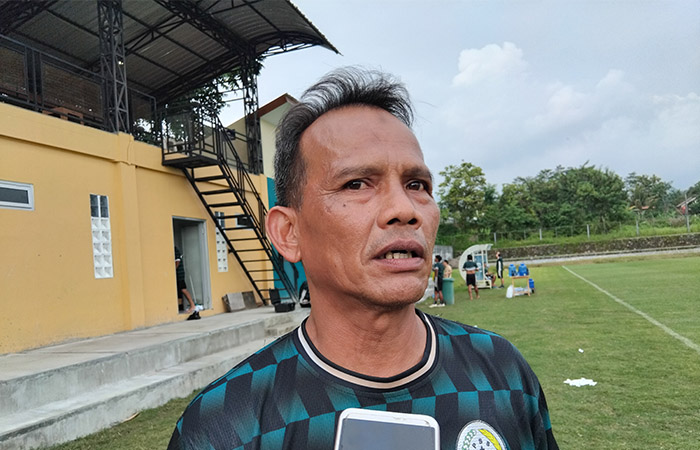 Pelatih PSS Sleman Ansyari Lubis.