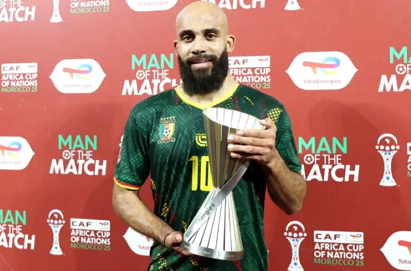 Bryan Mbeumo terpilih sebagai man of the match dalam kemenangan Kamerun atas Gabon