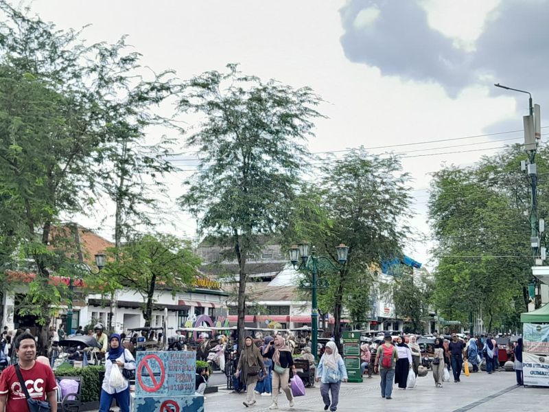 Suasana Malioboro di akhir tahun 2025, Rabu (31/12/2025).