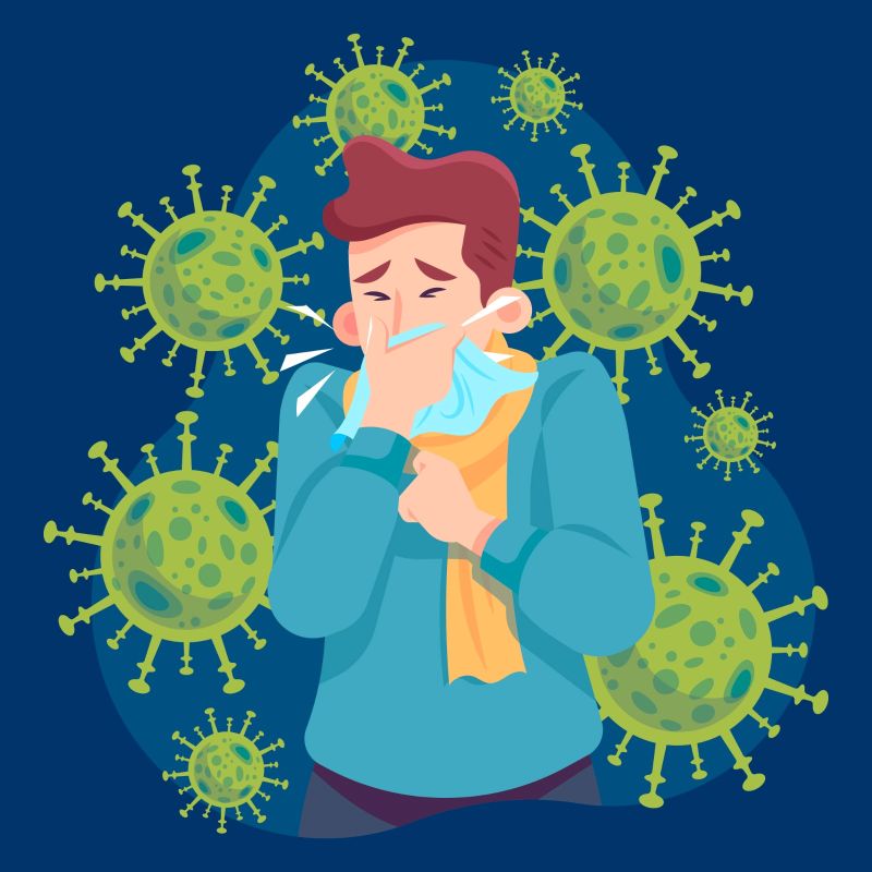 Ilustrasi virus.