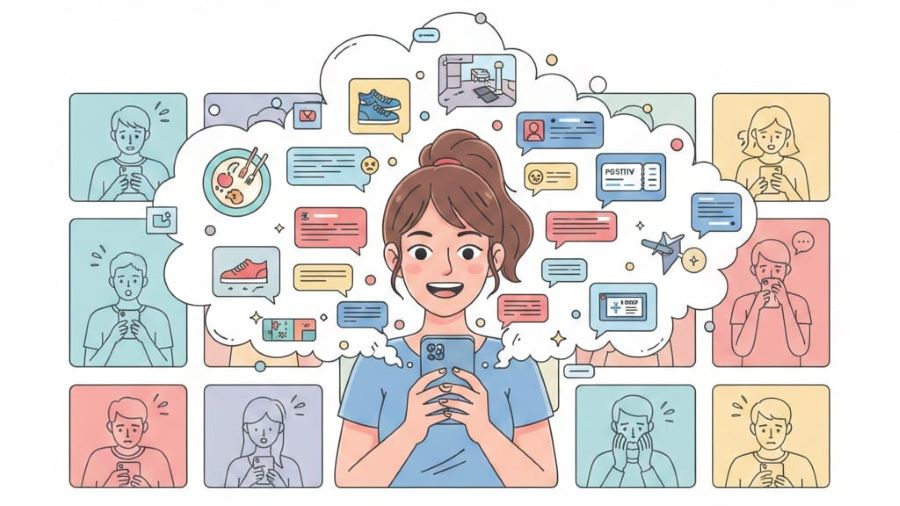 Ilustrasi Oversharing di Media Sosial (ai generated)