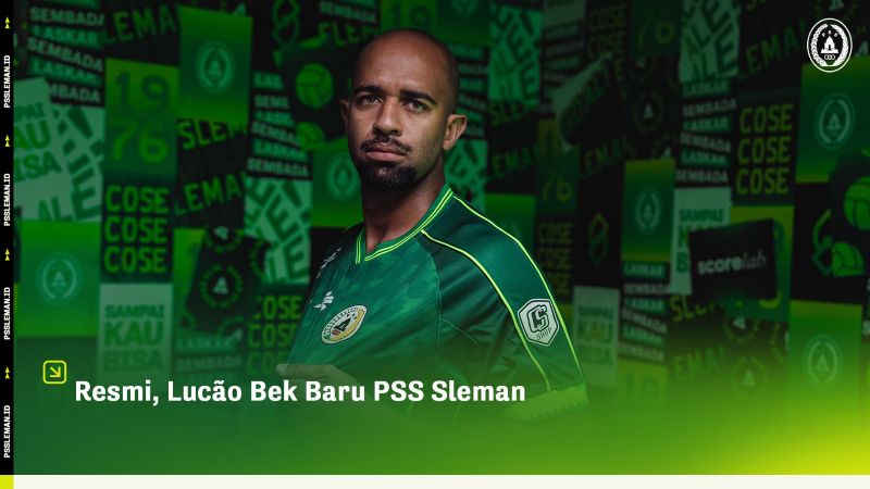 Lucas Gama Moreira atau Luc&atilde;o resmi menjadi pemain anyar PSS Sleman di Pegadaian Championship