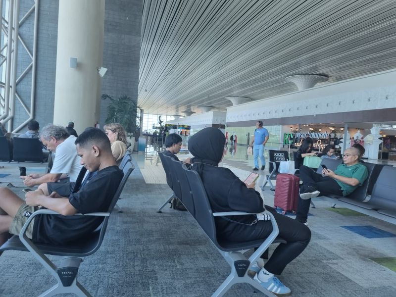 Ilustrasi foto para penumpang pesawat di Yogyakarta International Airport (YIA).&nbsp;