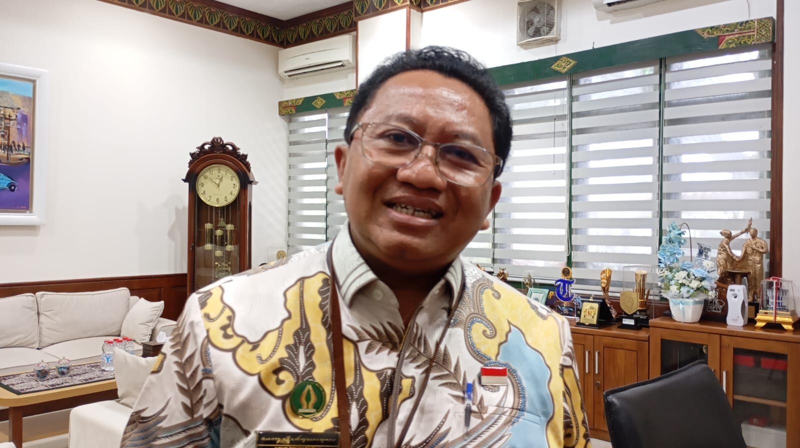 Kepala Badan Perencanaan Pembangunan Daerah (Bappeda) Kota Jogja Agus Tri Haryono saat ditemui di Balai Kota Jogja, Jumat (8/1/2026).