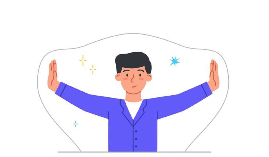 Ilustrasi Seseorang Menetapkan Batasan Pribadi dalam Hidup (Pinterest)