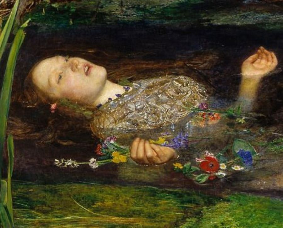 Ophelia, lukisan karya seniman Inggris, Sir John Everett Millais (Pinterest)