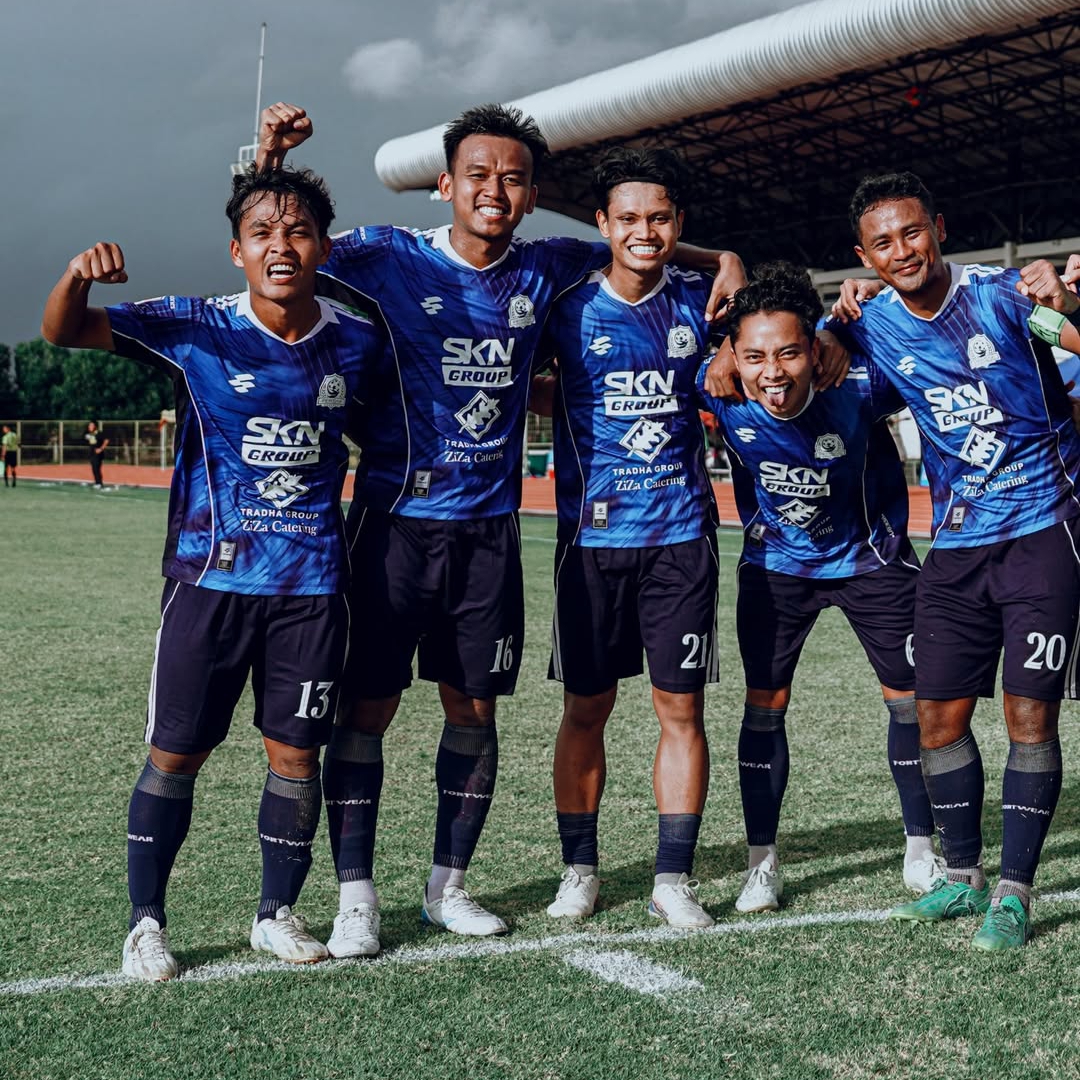 Pemain Persak Kebumen bermain lepas hingga akhirnya berhasil membawa poin penuh saat bertanding melawan Persikama Magelang di Stadion Sarwo Edhie Wibowo, Rabu (14/1). (Dokumentasi Persak Kebumen)  &nbsp;