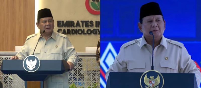 Prabowo Subianto, dalam menyampaikan informasi pendidikan dokter yang akan dibiayai penuh oleh negara serta pidatonya saat peresmian sekolah rakyat.