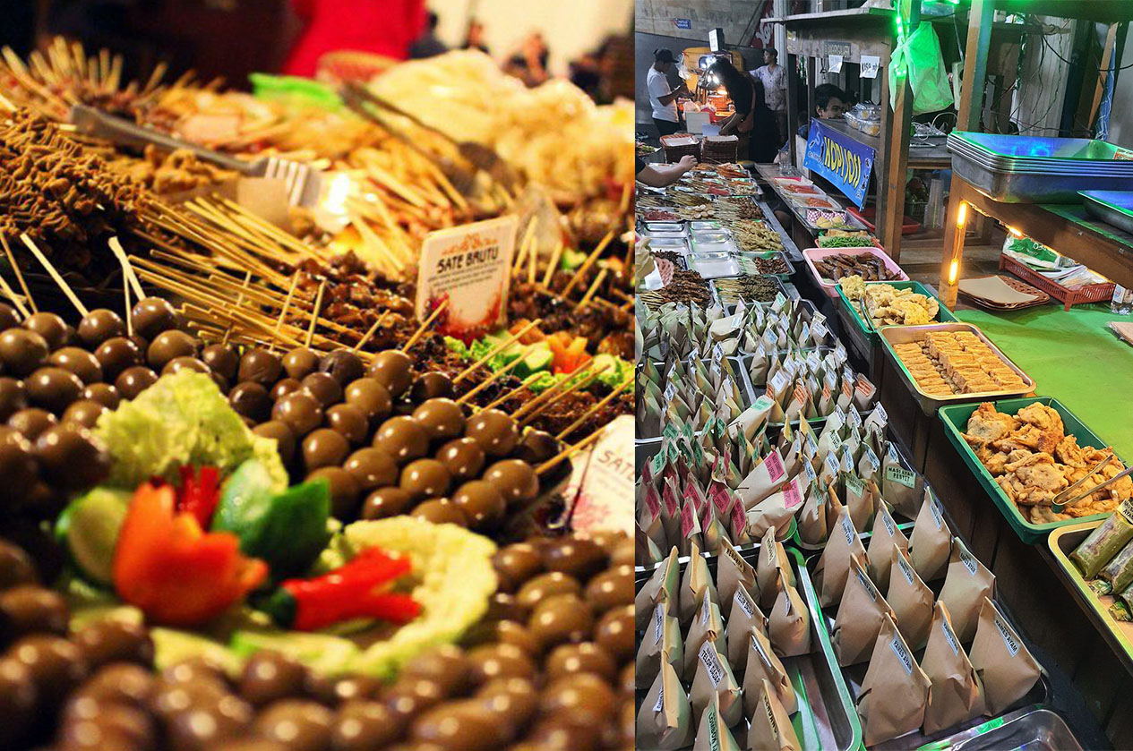 Beragam menu angkringan hits di Yogyakarta.