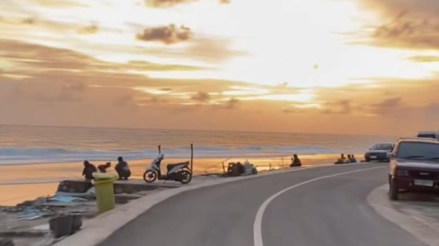 Keindahan Senja di Pantai Sepanjang Gunungkidul (tiktok/@Scorpiogirl04)