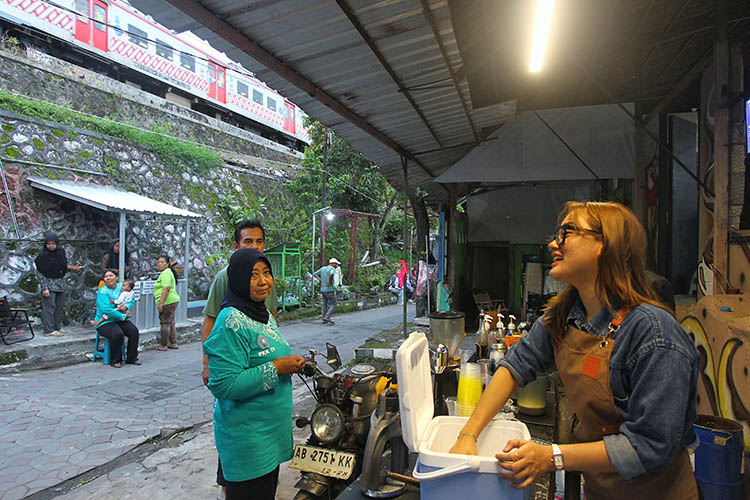 LAWAN STIGMA: Suasana Kampung Ledok Tukangan, Jogja kini bertransformasi menjadi destinasi wisata penyangga Malioboro (16/1/2026).