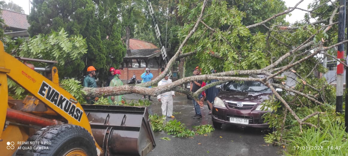 Dampak hujan dan angin kencang