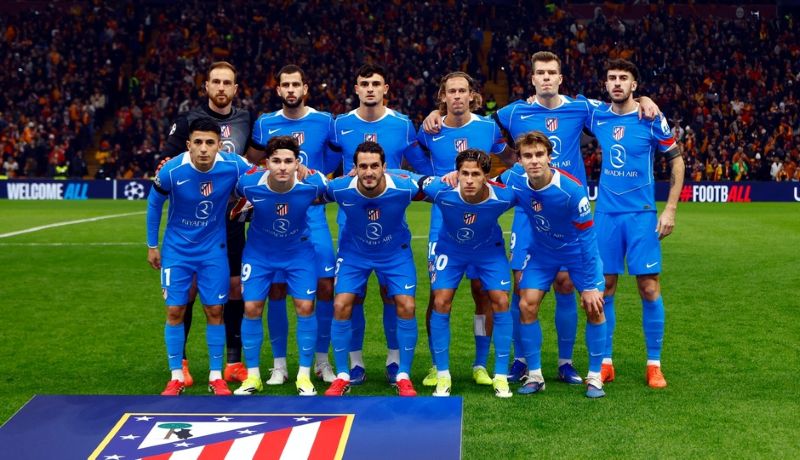 Starting eleven Atletico Madrid dalam hasil imbang melawan Galatasaray di Liga Champions
