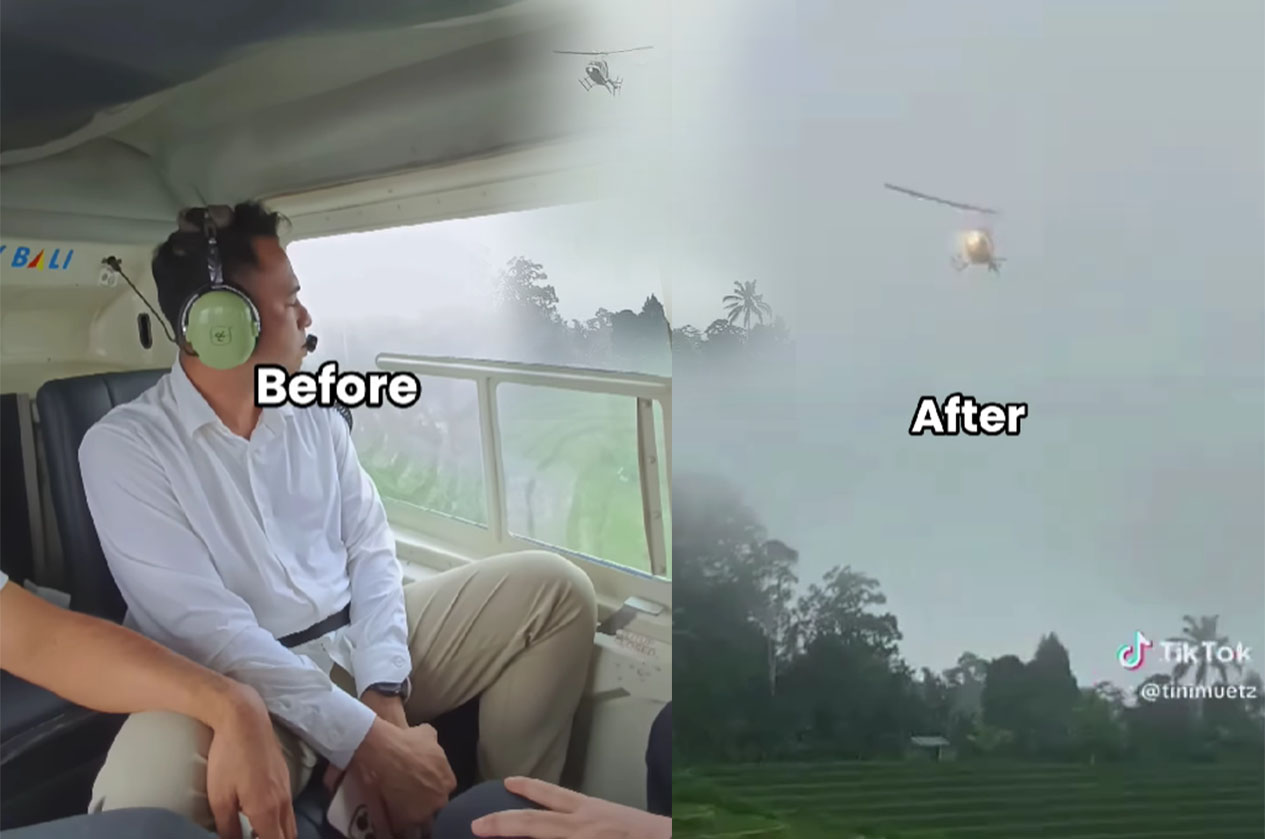 Helikopter yang ditumpangi Raffi Ahmad yang diduga hampir terjatuh, viral di media sosial.