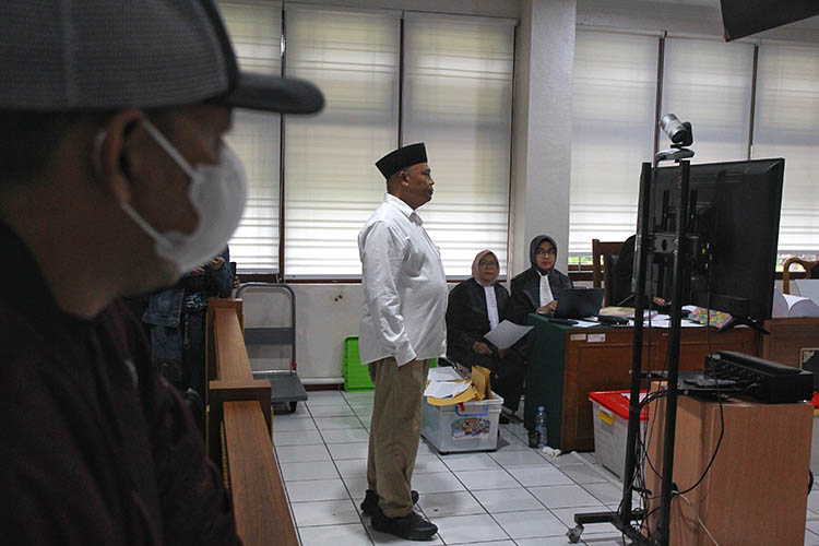 Bupati Sleman Harda Kiswaya memberikan keterangan sebagai saksi dalam sidang lanjutan kasus dugaan korupsi Dana Hibah Pariwisata yang menjerat Sri Purnomo di Pengadilan Negeri Kota Jogja, (23/01/2026)