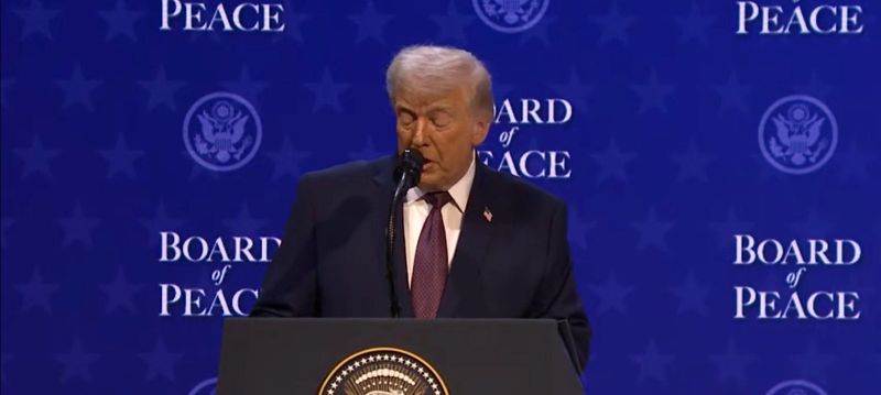 Presiden Trump Berpartisipasi dalam Pengumuman Piagam Dewan Perdamaian.