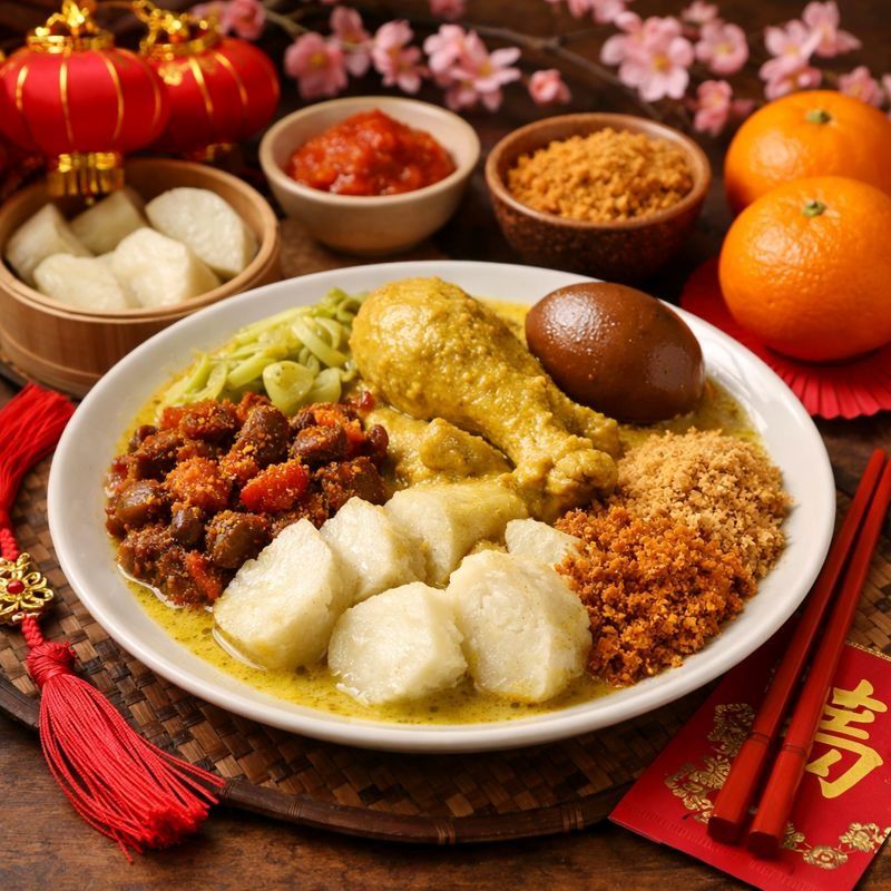 Lontong Cap Go Meh, hidangan yang menjadi tanda akulturasi kebudayaan.