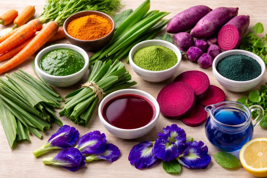 Sayur-sayur yang dapat digunakan sebagai pewarna alami (chatgpt)