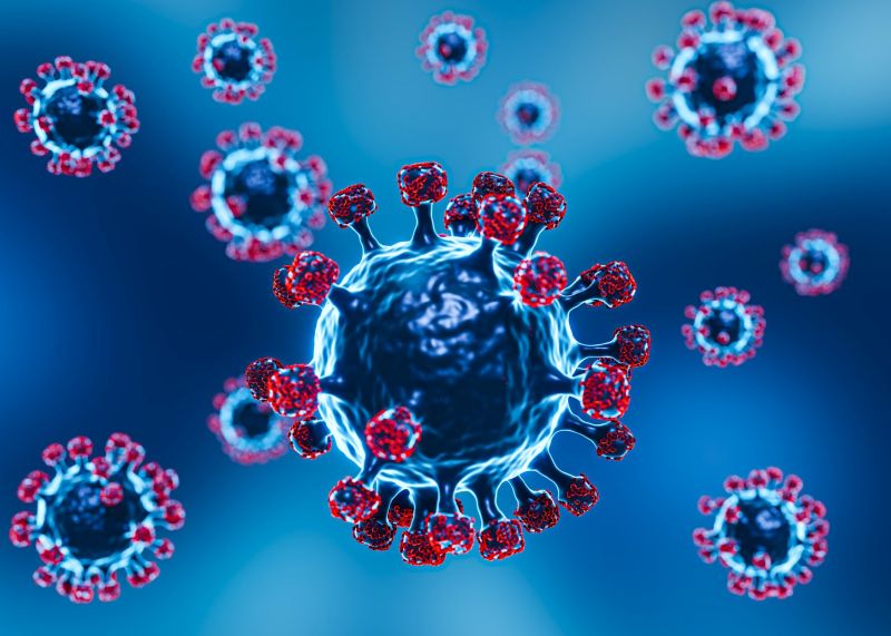 Ilustrasi virus nipah.